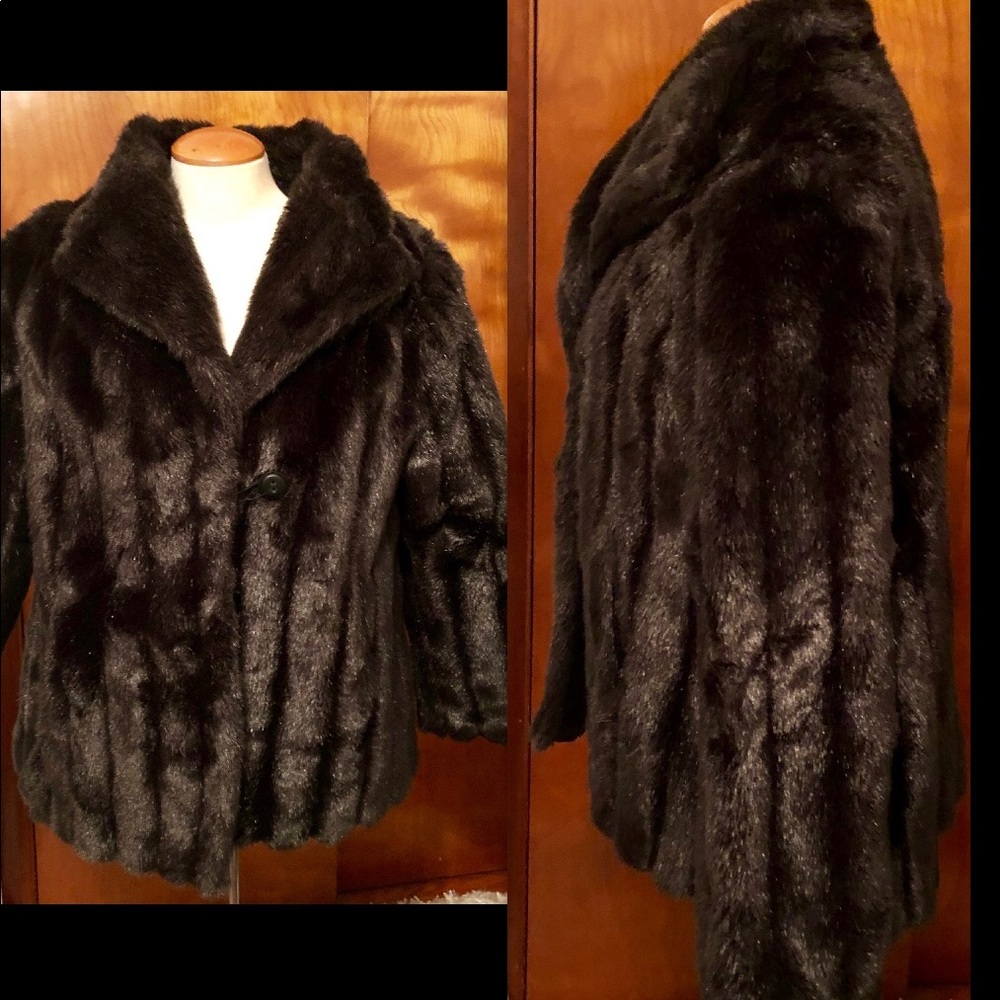 PLUS SZ CLASSIC BLACK MINK NEVER GOES OUT OF STYLE - Picture 5 of 6